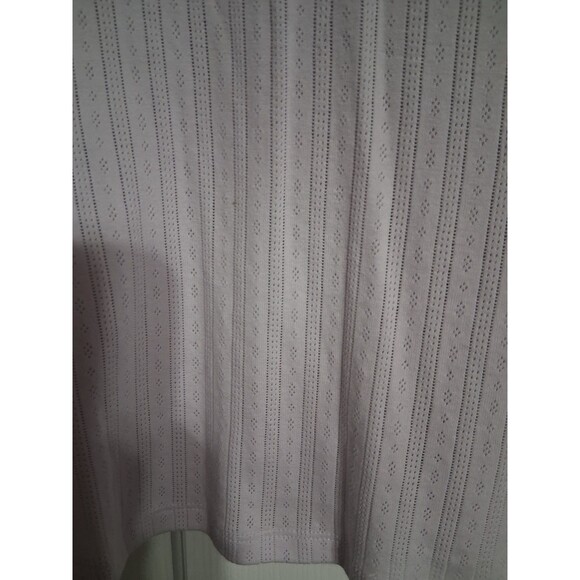 NWT Women's Old Navy Fitted Lace Trim Ribbed Pointelle Tee Top Size XXL Lilac - Picture 7 of 8